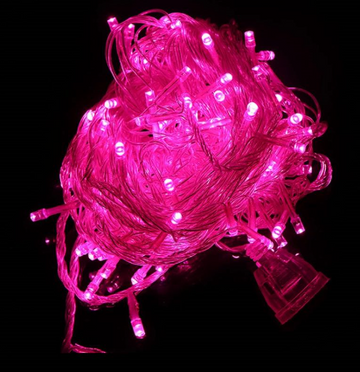 Instalatie 100 led roz