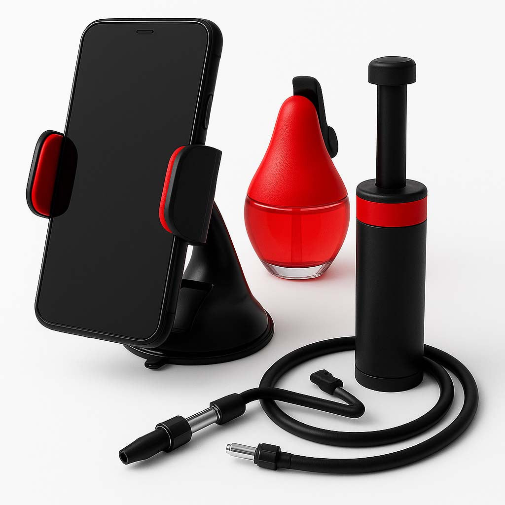 Accesorii auto (suport telefon, odorizant, pompe)