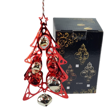 Ornament brad metal rosu - Egross