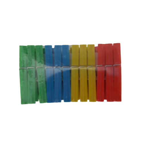 Carlige de plastic colorate 24/set 