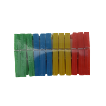 Carlige de plastic colorate 24/set - Egross