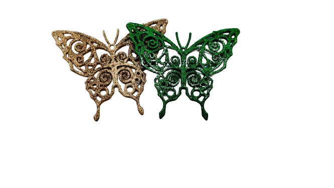 Ornament fluturas 2/set