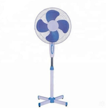 Ventilator cu picior alb-albastru, 45 w, diametru 41 cm - Egross