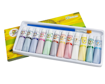Acuarele tempera 12 nuante 8 ml - Egross