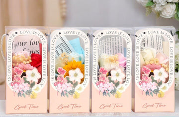 Aranjament buchet flori sapun in cutie - Egross