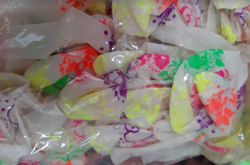 Balon alb cu desene 100/set