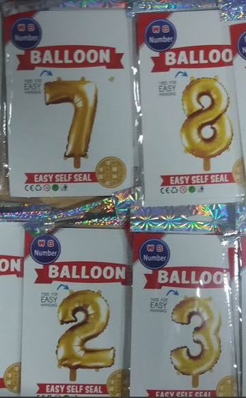Balon folie cifra auriu 80 cm - Egross