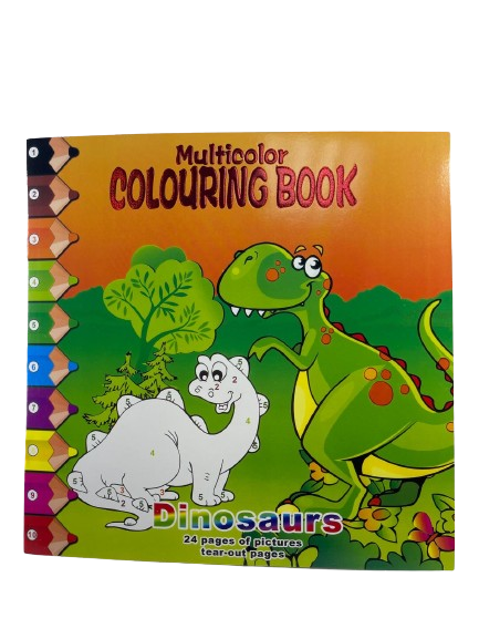 Caiet A3 de colorat dinozauri