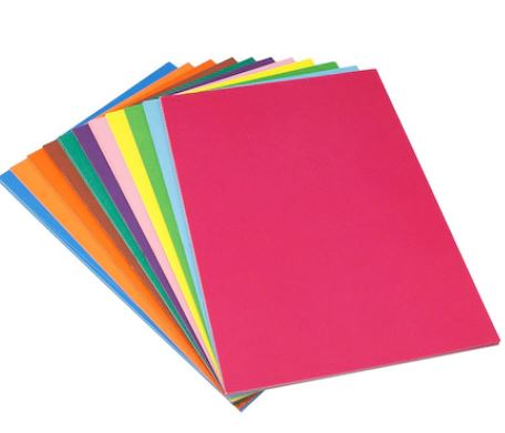 Carton colorat A4 top 100 coli, 10 nuante