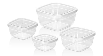 Caserola plastic 4/set patrata - Egross