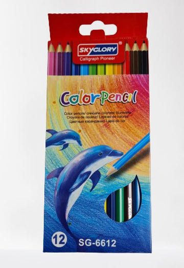 Creioane colorate 12 nuante sky glory - Egross