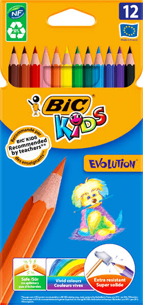 Creioane colorate bic 12 nuante - Egross