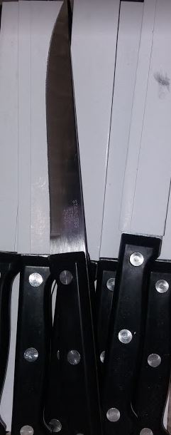 Cutit inox 22cm cu maner negru - Egross