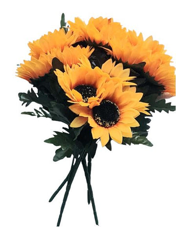 Flori artificiale floarea-soarelui buchet cu 5 fire - Egross