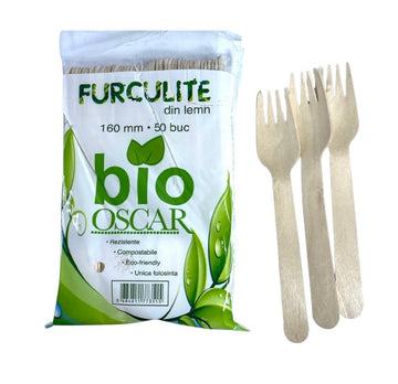 Furculite din lemn de unica folosinta 50/set - Egross
