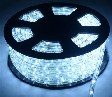 Furtun luminos alb rece 80m - Egross