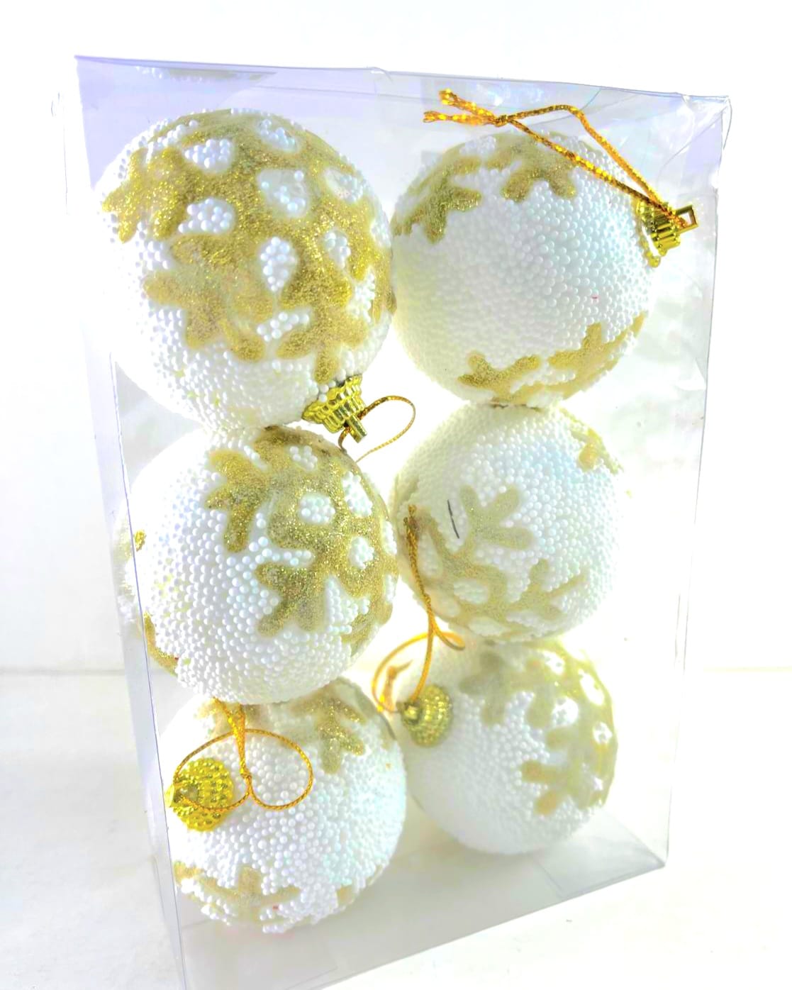 Globulete albe 6/set 5cm