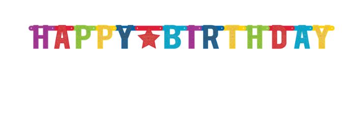 Party banner happy birthday