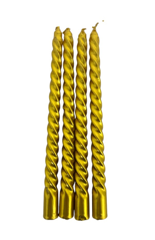 Lumanari spirala aurii