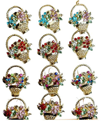 Brosa martisor flori in cosulet - Egross