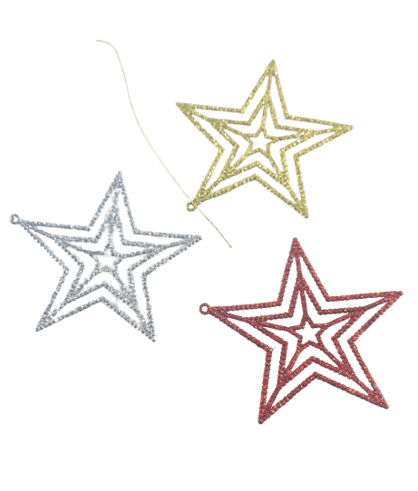 Ornament steluta 3/set