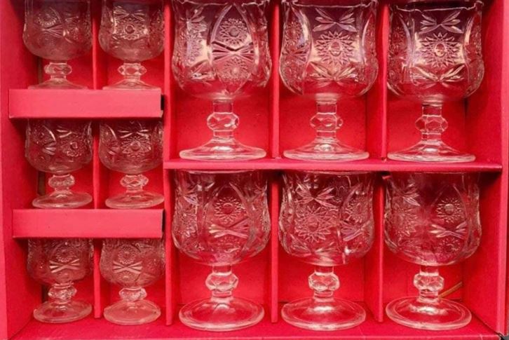 Pahare 12/set cu picior