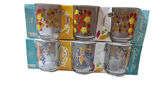 Cana din sticla 6/set - Egross