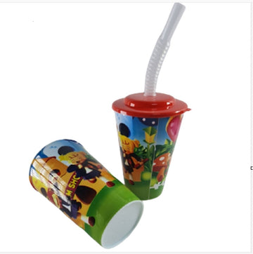 Pahar plastic cu pai - Egross