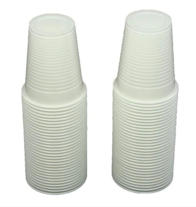 Pahar plastic 160ml alb