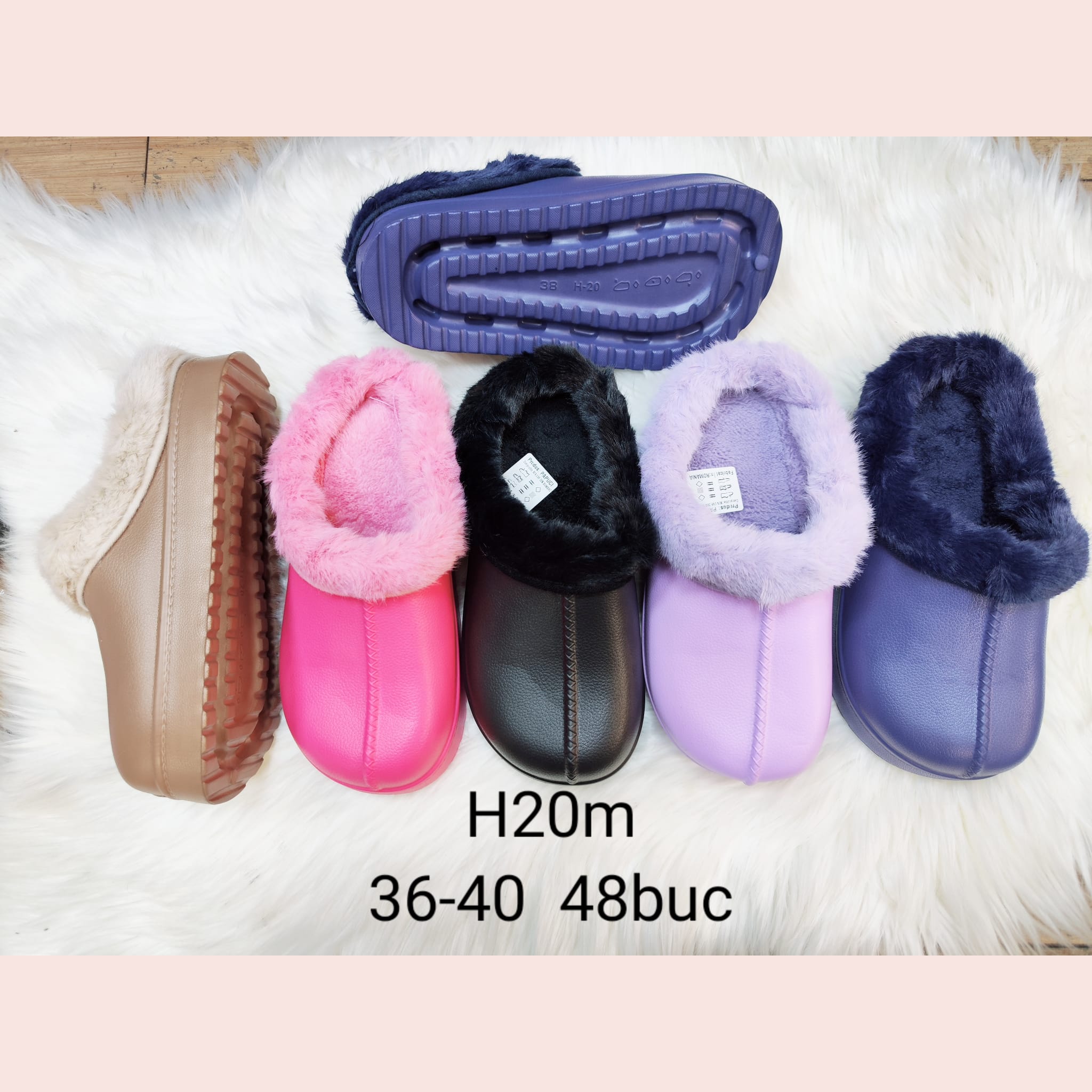 Papuci imblaniti dama H20m