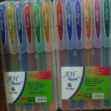 Pix gel cu sclipici  6/set - Egross