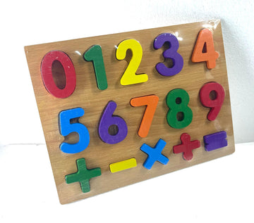 Puzzle lemn litere si cifre - Egross