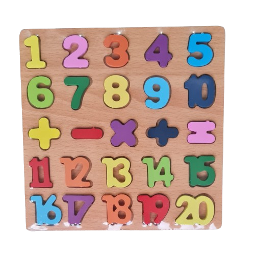 Puzzle din lemn cifre