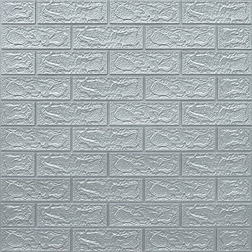 Tapet 3d, autoadeziv 70 cm x 77 cm x 0,3 cm, model caramida, gri - Egross