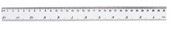 Rigla transparenta 30 cm