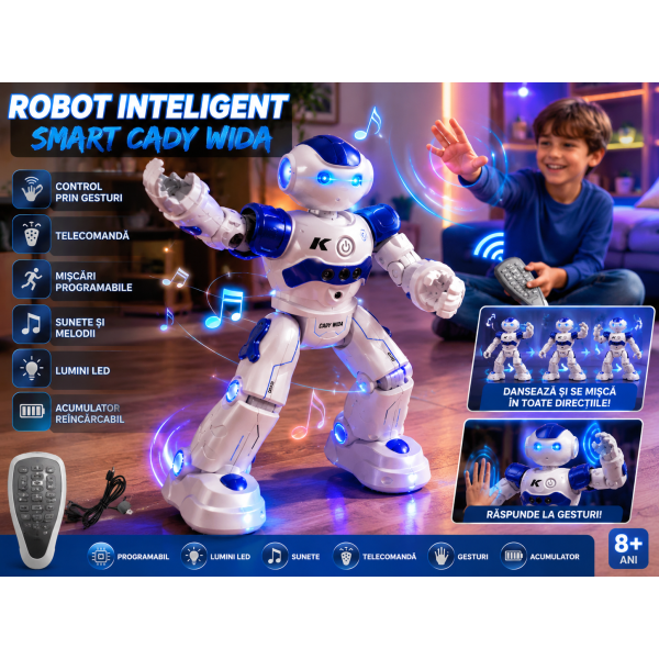 Robot Inteligent control prin gesturi și telecomandă