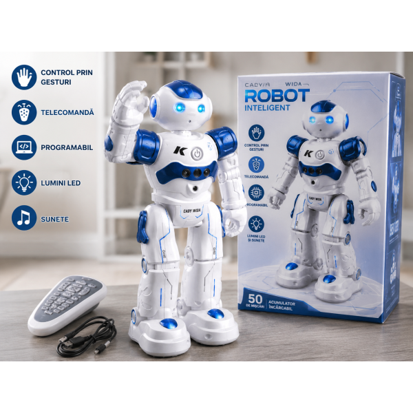 Robot Inteligent control prin gesturi și telecomandă